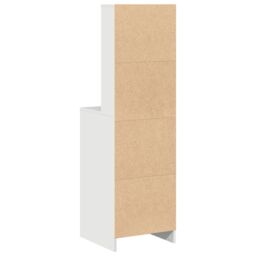 Berkfield Home Tall Cabinet White 40x41x135 cm Made of Engineered Wood - Size: 40 x 41 x 135 cm - thumbnail 8