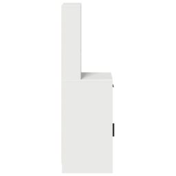 Berkfield Home Tall Cabinet White 40x41x135 cm Made of Engineered Wood - Size: 40 x 41 x 135 cm - thumbnail 7