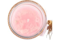 KDMD Mystic Rose Tube Candle with Rose Quartz Crystals in Pink - thumbnail 4