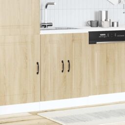 Berkfield Home Sink Base Cabinet Kalmar Sonoma Oak 60x46x81.5 cm Engineered Wood in Brown - thumbnail 3