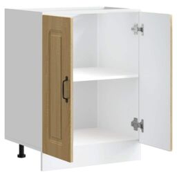 Berkfield Home Sink Base Cabinet Kalmar Sonoma Oak 60x46x81.5 cm Engineered Wood in Brown - thumbnail 5