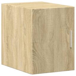 Berkfield Home Slim Storage Cabinet Sonoma Oak 30x42.5x225 cm Engineered Wood in Light Brown - thumbnail 5