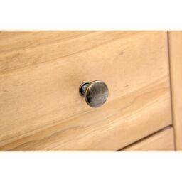 Cabinet Bits Lucca 6 Drawer Chest of Drawers Brass Knob in Light Brown - thumbnail 6