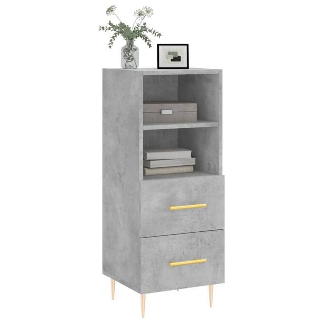Berkfield Home Sideboard Concrete Grey 34.5x34x90 cm Engineered Wood - image 1