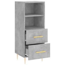 Berkfield Home Sideboard Concrete Grey 34.5x34x90 cm Engineered Wood - thumbnail 5