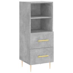 Berkfield Home Sideboard Concrete Grey 34.5x34x90 cm Engineered Wood - thumbnail 3