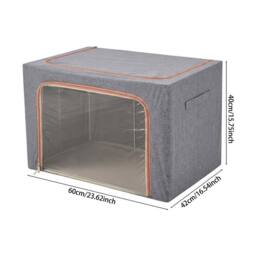 KORVIXA 100L Capacity Breathable Clothes Storage Bags in Grey - Size: 500mm - thumbnail 2