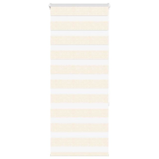 Berkfield Home Zebra Blind Marble Beige 60x150 cm Fabric Width 55.9 cm Polyester - image 1