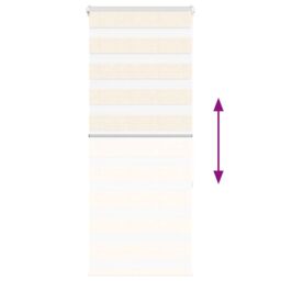 Berkfield Home Zebra Blind Marble Beige 60x150 cm Fabric Width 55.9 cm Polyester - thumbnail 5