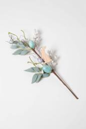 Homescapes Easter Egg & Bunny Artificial Stem in Blue - thumbnail 1