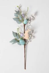 Homescapes Easter Egg & Bunny Artificial Stem in Blue - thumbnail 2