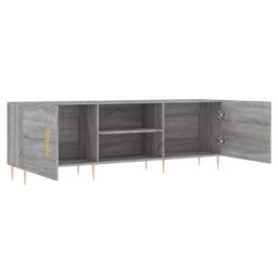 Berkfield Home TV Cabinet Grey Sonoma 150x30x50 cm Engineered Wood - Size: 150 x 30 x 50 cm - thumbnail 6