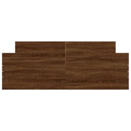 Berkfield Home Bed Frame with Headboard & Footboard Brown Oak 140x190 cm - thumbnail 4