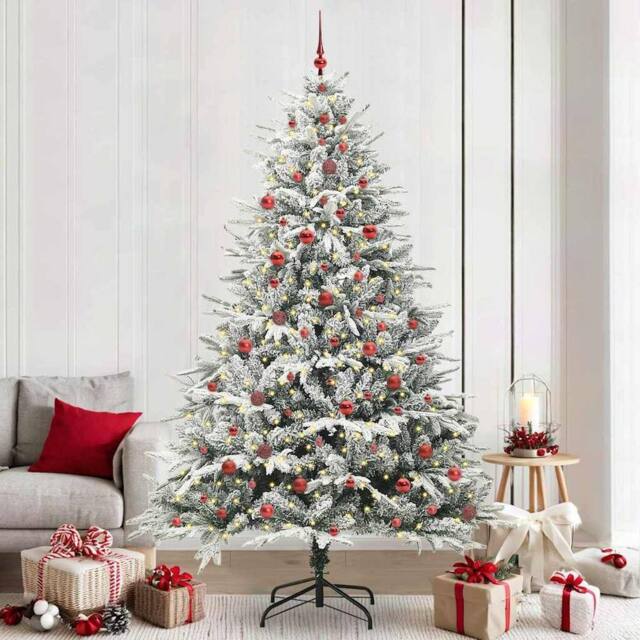 Berkfield Home Artificial Pre-lit Christmas Tree with Ball Set Green 240 cm - image 1