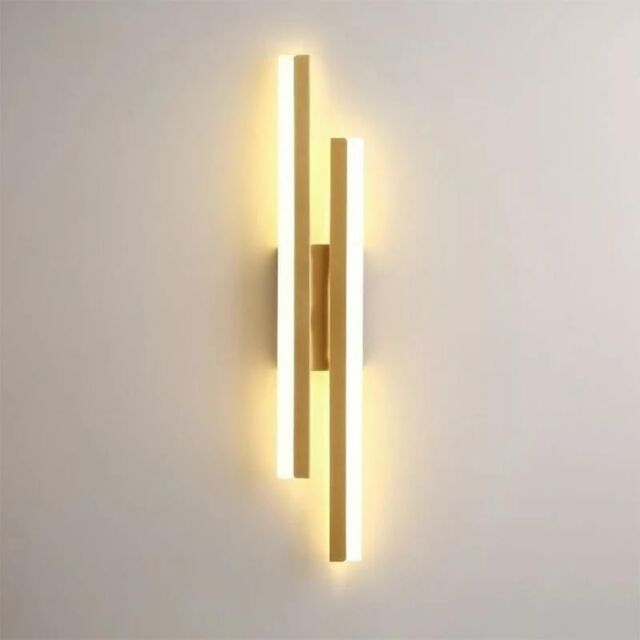 COMELY Indoor Wall Lights, 16W Gold Modern Wall Lights, Warm White 3000K - image 1