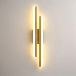 COMELY Indoor Wall Lights, 16W Gold Modern Wall Lights, Warm White 3000K - thumbnail 1