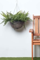 Homescapes Boston Fern Artificial Hanging Basket, 65 cm in Green - thumbnail 6
