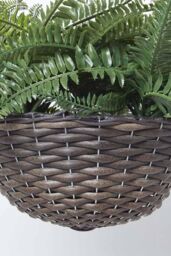 Homescapes Boston Fern Artificial Hanging Basket, 65 cm in Green - thumbnail 3