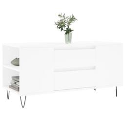 Berkfield Home Modern Coffee Table White 102x44.5x50 cm Engineered Wood - thumbnail 1