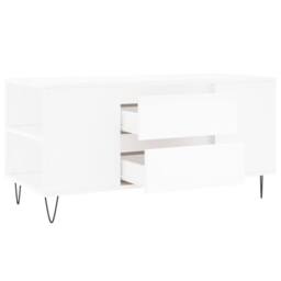 Berkfield Home Modern Coffee Table White 102x44.5x50 cm Engineered Wood - thumbnail 6