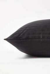 Homescapes Continental Egyptian Cotton Pillowcase 330 TC, 40 x 80 cm in Black - thumbnail 2