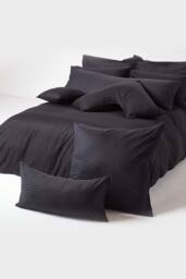 Homescapes Continental Egyptian Cotton Pillowcase 330 TC, 40 x 80 cm in Black - thumbnail 4