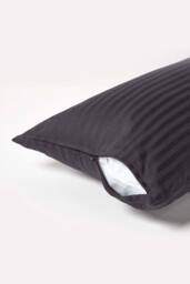 Homescapes Continental Egyptian Cotton Pillowcase 330 TC, 40 x 80 cm in Black - thumbnail 3