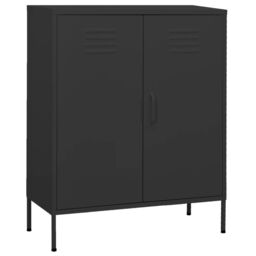 Berkfield Home Storage Cabinet Anthracite 80x35x101.5 cm Steel in Black - thumbnail 1