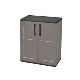 Shires Medium Cabinet Plastic Garden Store Approx L70 x W39 x H85.5 cm in Grey