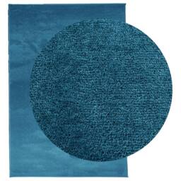 Berkfield Home Rug OVIEDO Short Pile Turquoise 140x200 cm in Blue - Size: Medium - thumbnail 3