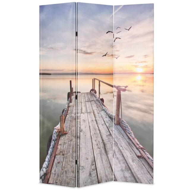 Berkfield Home Folding Room Divider 120x170 cm Lake - image 1