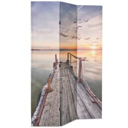 Berkfield Home Folding Room Divider 120x170 cm Lake - thumbnail 2