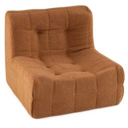 Costway Bean Bag Chair Comfy Lounge Chair Armless Upholstered Lazy Floor Sofa in Brown - thumbnail 1
