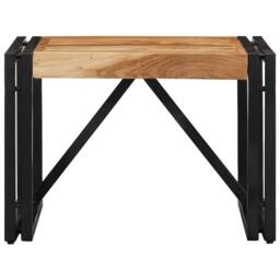 Berkfield Home Sturdy Coffee Table 50x50x35 cm Solid Wood Acacia in Brown - Size: 50 x 50 x 35 cm - thumbnail 3