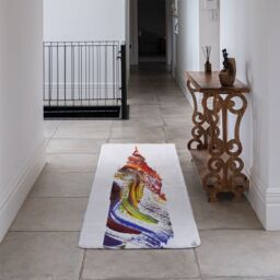 Benjamin Tate Design Swirly Ben Runner Rug in Natural - Size: 67 cm x 230 cm - thumbnail 3