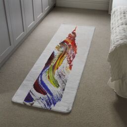 Benjamin Tate Design Swirly Ben Runner Rug in Natural - Size: 67 cm x 230 cm - thumbnail 4
