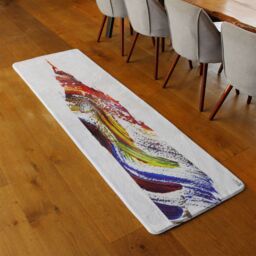 Benjamin Tate Design Swirly Ben Runner Rug in Natural - Size: 67 cm x 230 cm - thumbnail 2