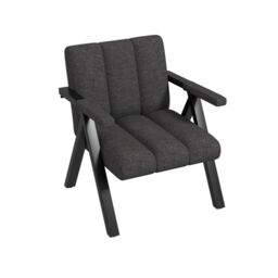Gymax Oversized Accent Chair Comfy Reading Chair Armchair With Metal Frame in Dark Grey