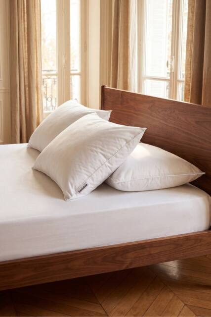 Bedable 100% Down-Feather Pillow in White - Size: King - image 1