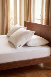 Bedable 100% Down-Feather Pillow in White - Size: King - thumbnail 1