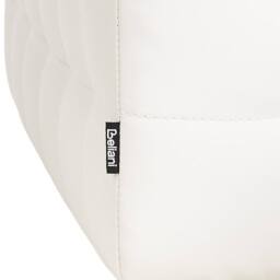 Wyld and Coco White Faux Leather Tufted Storage Ottoman - thumbnail 8