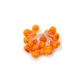 Dragodirect LED Pumpkin String Lights 10 Bulb Halloween Garland in Orange - thumbnail 3