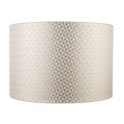 Happy Homewares Modern Light Shimmer Taupe Drum Shade with Inner Champagne Gold Lining - Size: 12 inches - thumbnail 4