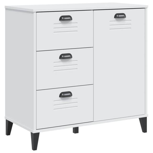 Berkfield Home Sideboard VIKEN White 80x40x80 cm Engineered Wood - Size: 80 x 40 x 80 cm - image 1