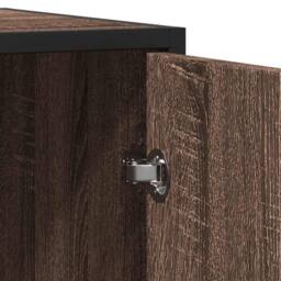 Berkfield Home Sideboard Brown Oak 92x35x76 cm Engineered Wood - Size: 92 x 35 x 76 cm - thumbnail 8