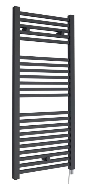 Balterley Electric Vertical Square Towel Rail 500 Watt Anthracite 1110x 500mm in Grey - image 1