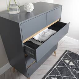 Nöa and Nani Otto Chest of Drawers 3+2 Drawer in Silk Grey - thumbnail 3