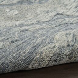The Rug Shop UK Blue Handmade Wool Modern Abstract Cotton Backing Area Rug - Size: 240 cm x 300 cm - thumbnail 4