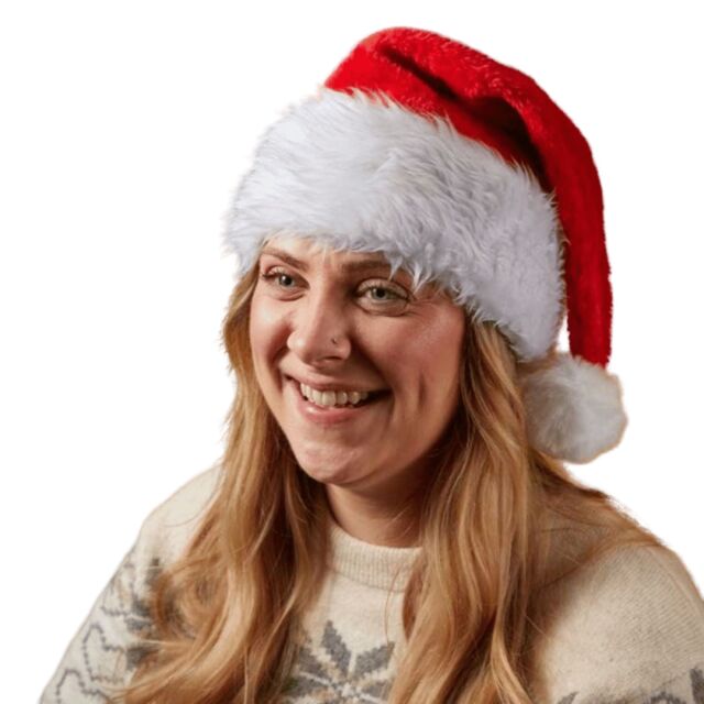 Samuel Alexander Red & White Soft Traditional Christmas Santa Hat - image 1