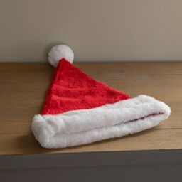 Samuel Alexander Red & White Soft Traditional Christmas Santa Hat - thumbnail 3
